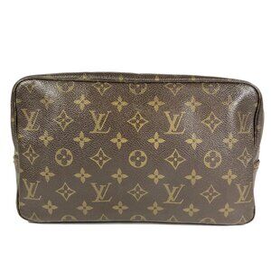 Authentic Louis Vuitton Trousse Toilette 28 Cosmetic Pouch Monogram jp250-021626
